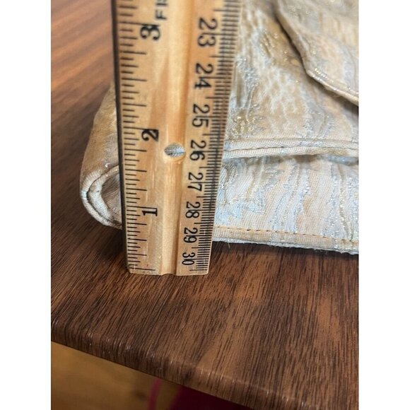 Trina Turk Purse Women 11" Metallic Floral Envelope Luxury Glam Preppy Bridal - Picture 15 of 16